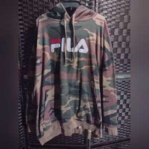 Fila Men's Big & Tall Camouflage Pullover Hoodie Size 5XL